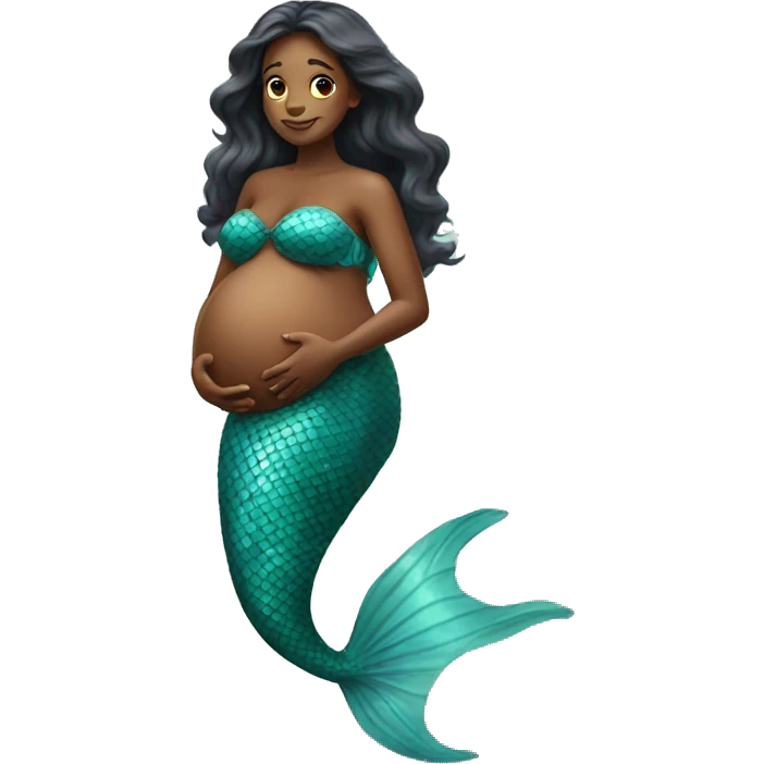 Pregnant mermaid emoji