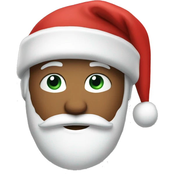 Chris wearing a Santa hat  emoji