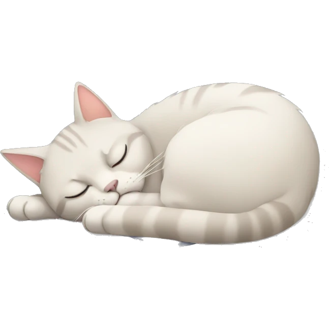 a cat sleeping  emoji