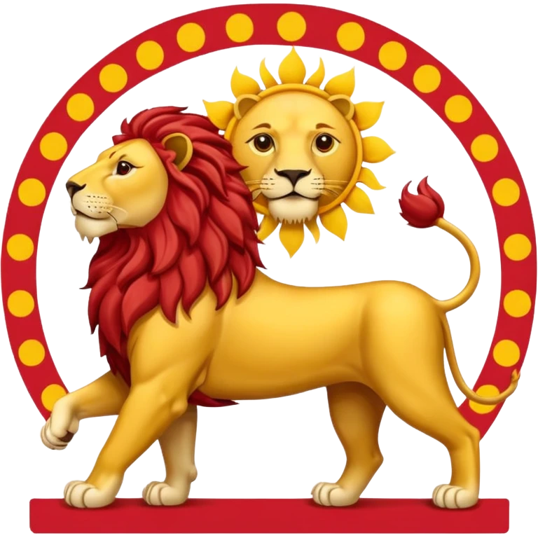 پرچم شیر و خورشید ایران emoji