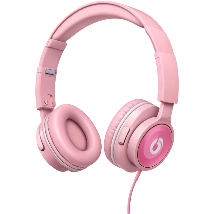 Light pink headphones emoji