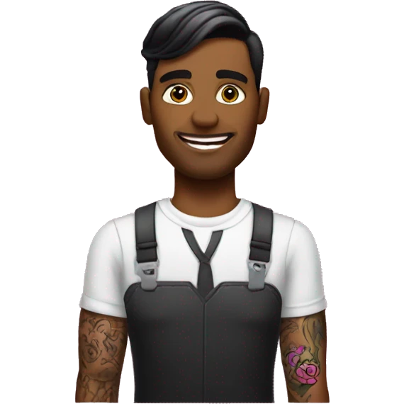 Make a gay T-Mobile worker with lots of tattoos  emoji