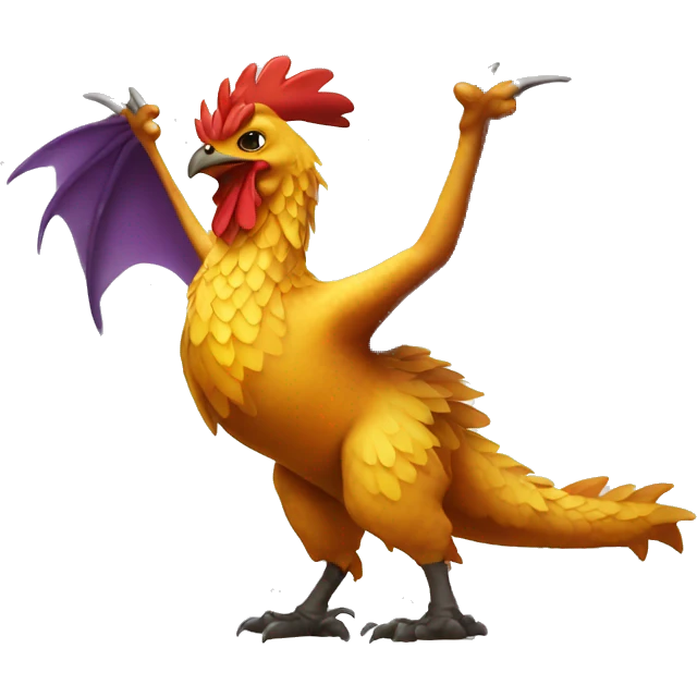 Dragon chicken emoji