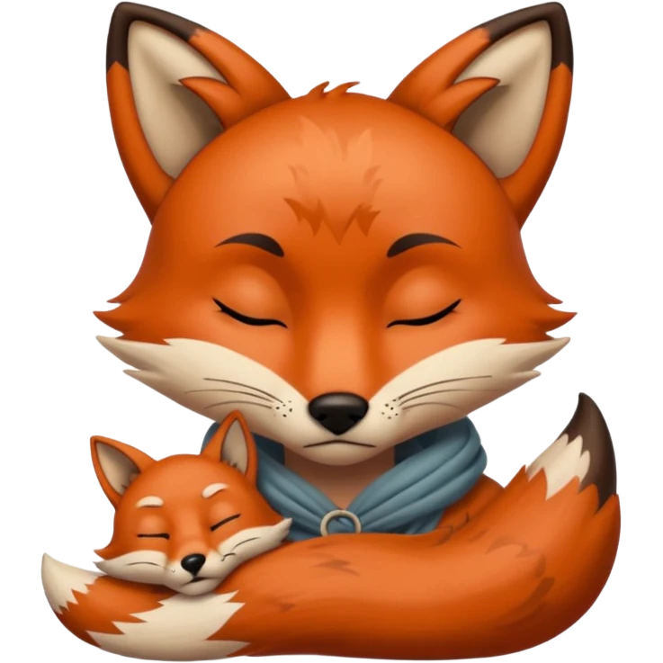 tatoos fox, sleepy emoji