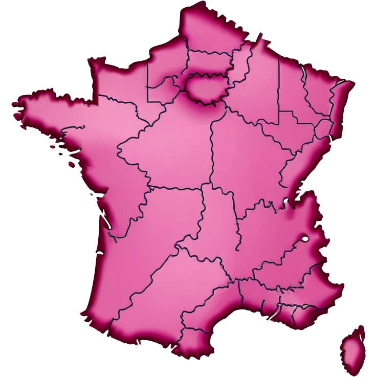 France map pink  emoji
