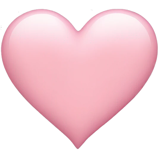 Light pink heart emoji emoji