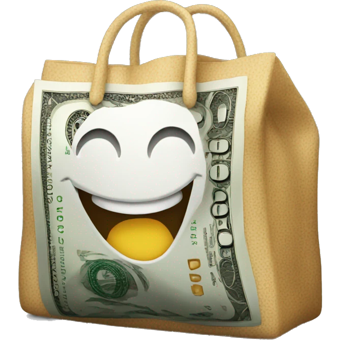 happy bag of money emoji