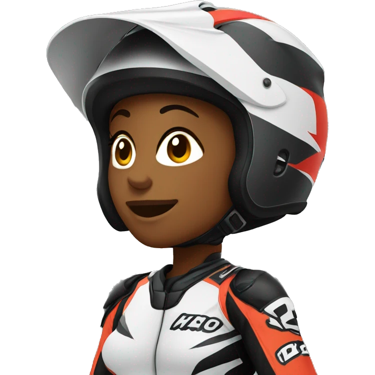 motocross women emoji