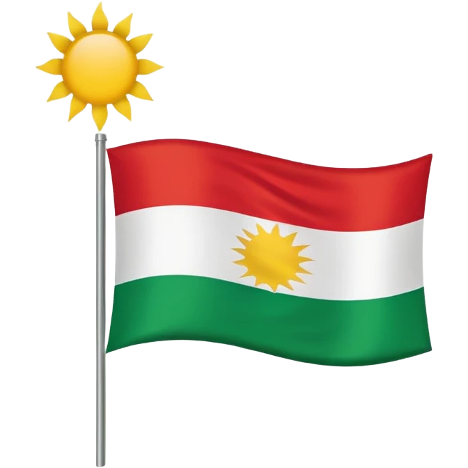Kurdistan flag emoji emoji