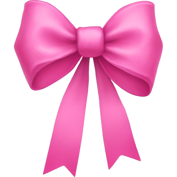 pink bow emoji
