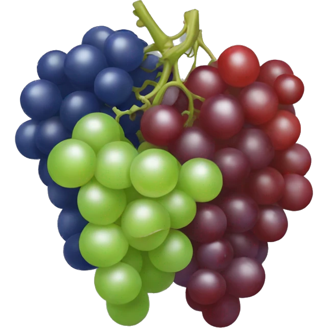 green and red and blue grapes emoji