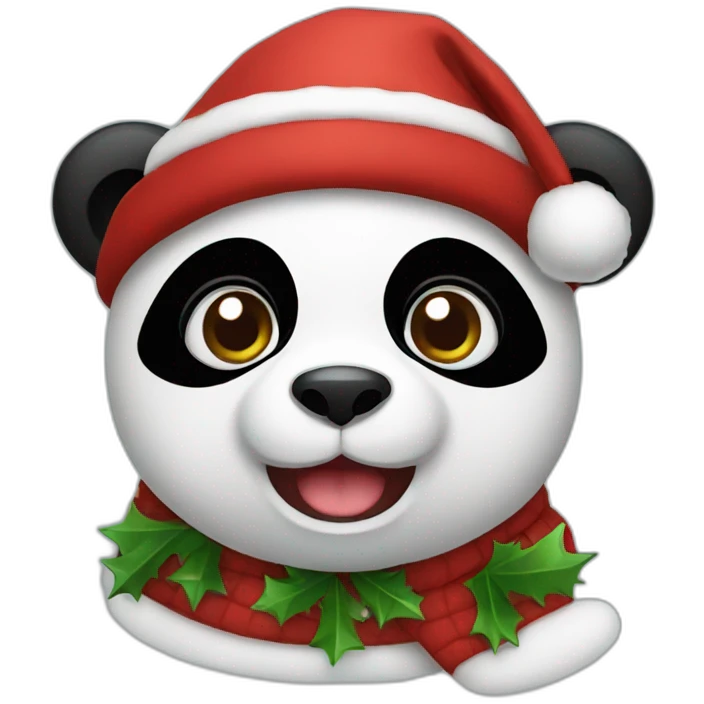 Christmas　Panda emoji