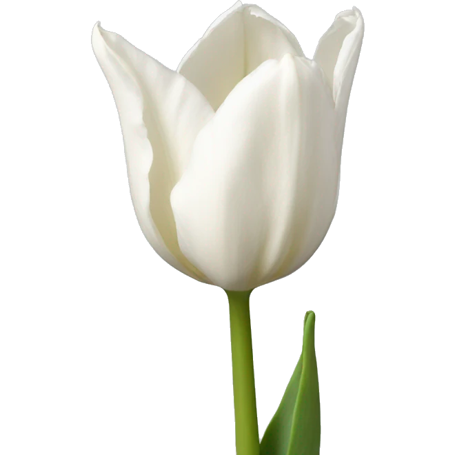 White tulip emoji