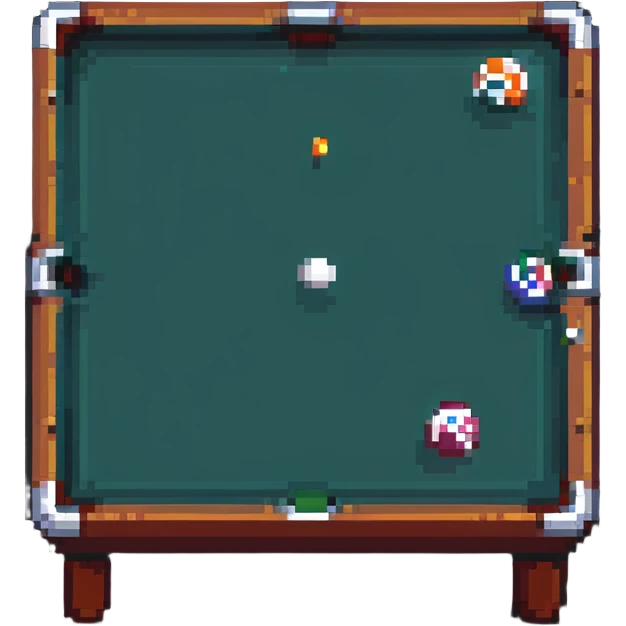 pool table game in progress emoji