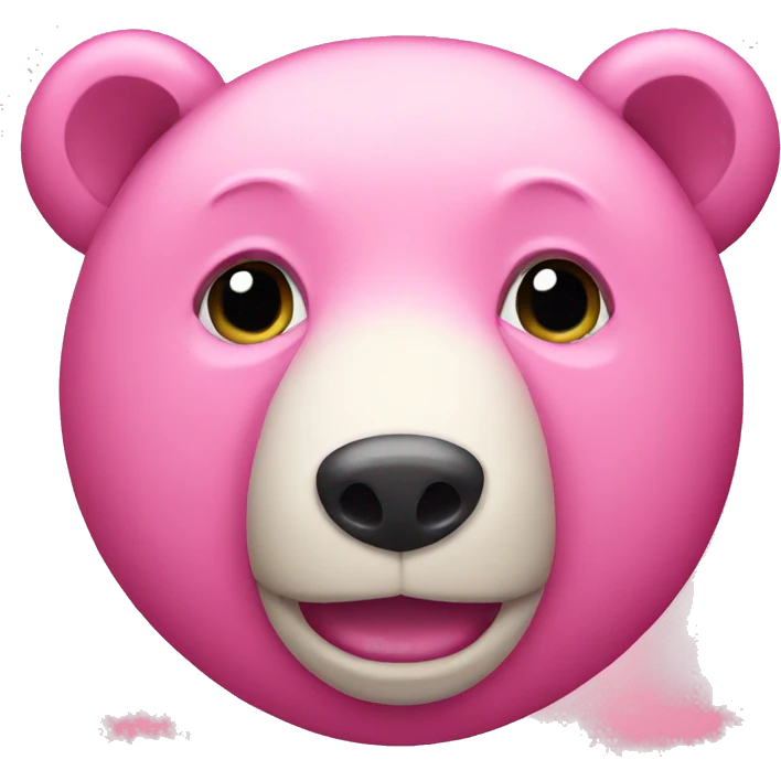 Pink bear  emoji