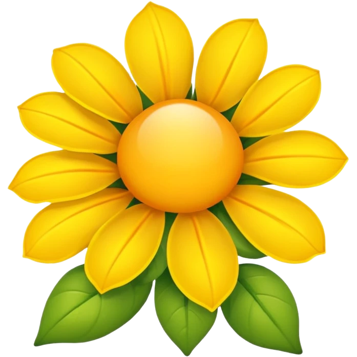flower bursting out of sun emoji