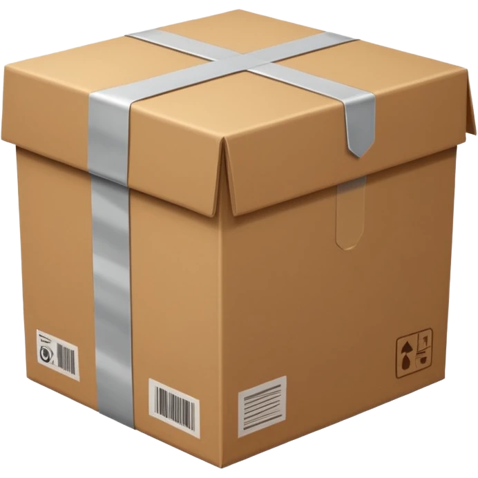 parcel box in postal service  emoji