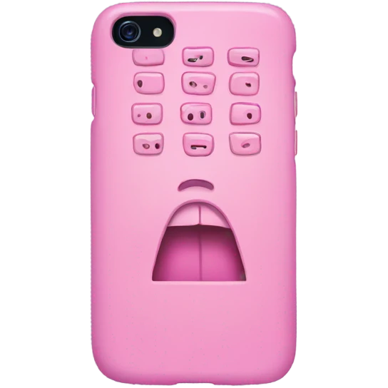 Pink phone case emoji