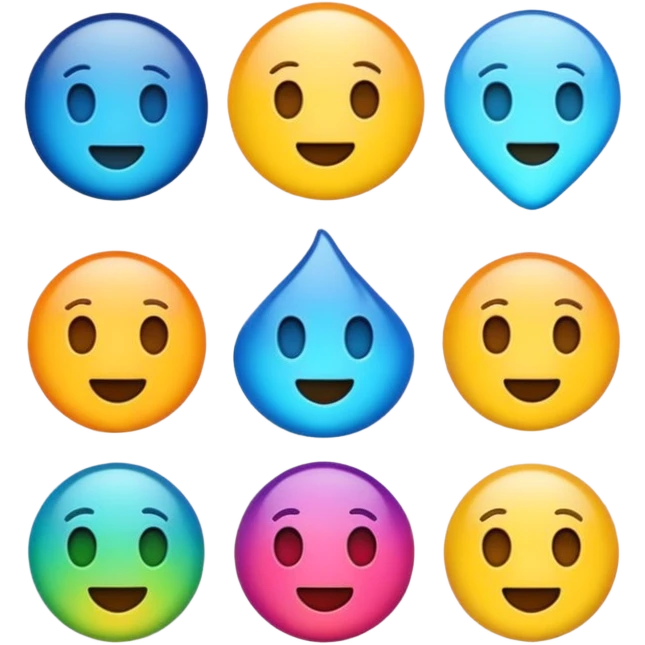 crie emojis para uma comunidade do discord sem fazer ou pegar algo pronto quero algo diferente emoji
