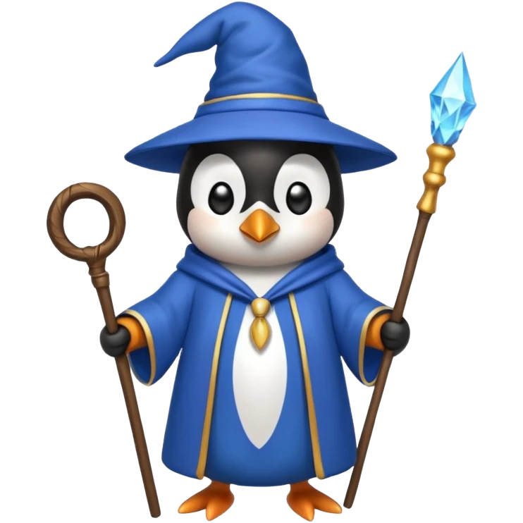 Penguin Wizard emoji