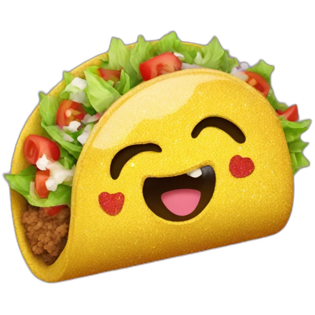 glitter taco emoji