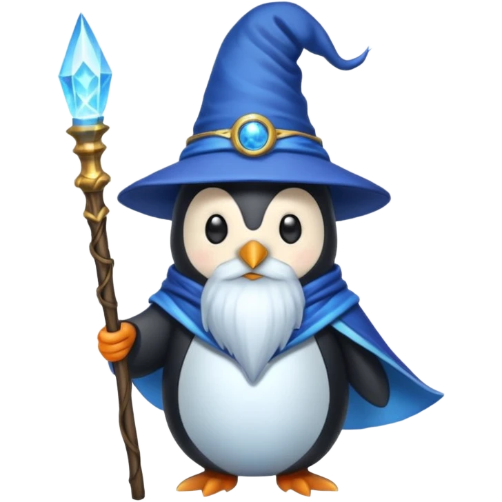 Penguin Wizard emoji
