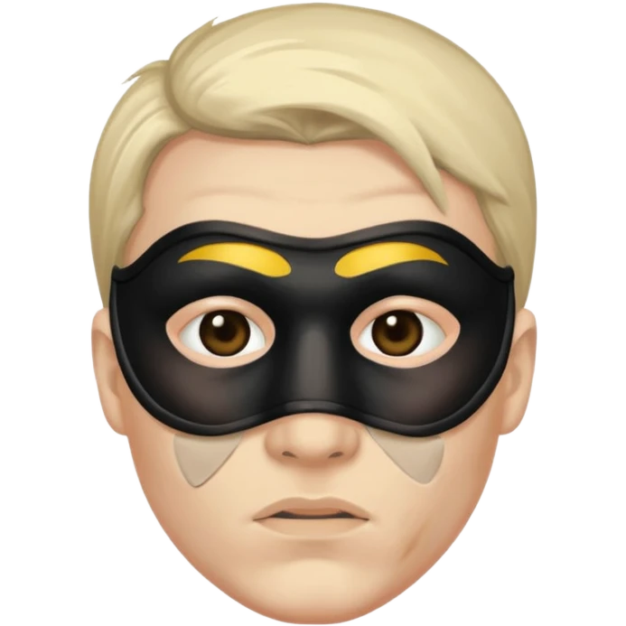 black eye masked guy emoji