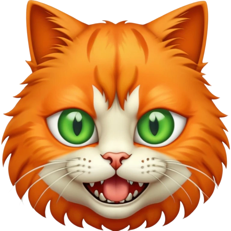 Freaky cat emoji