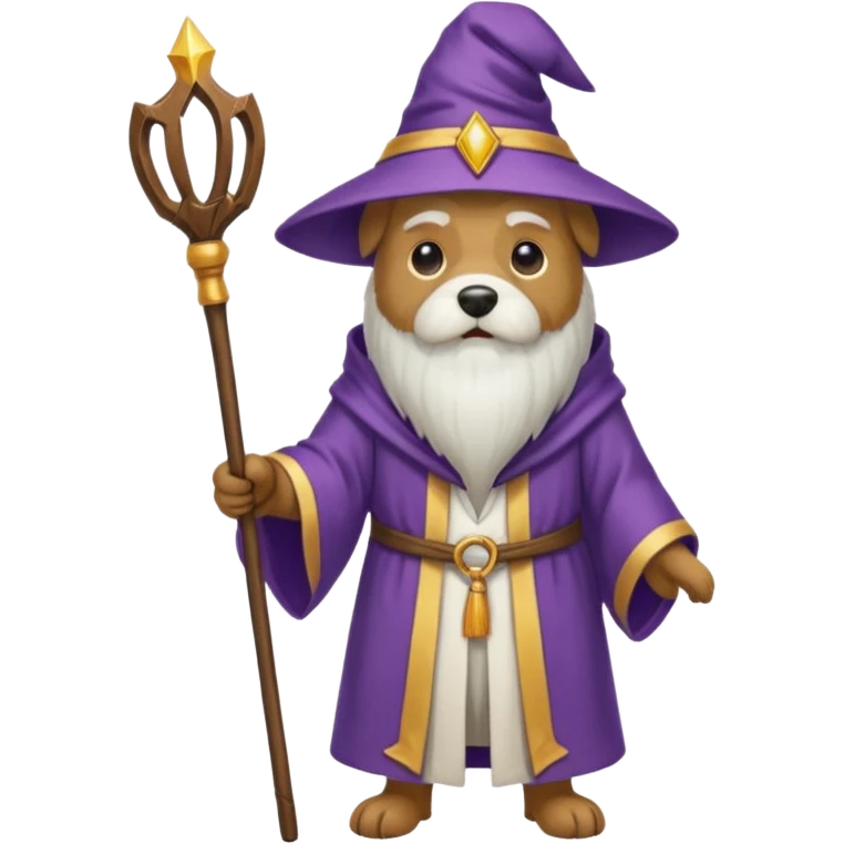 Dog wizard emoji