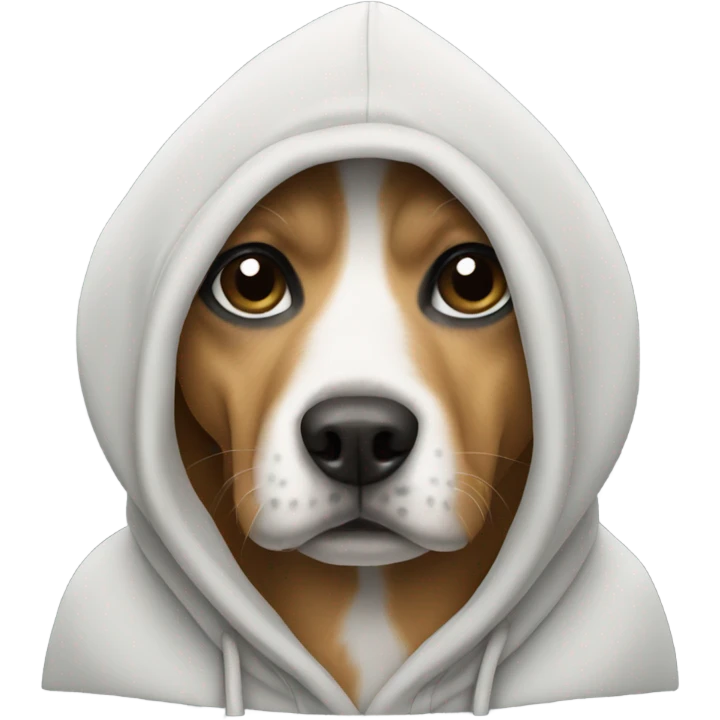 Dog with hoodie emoji