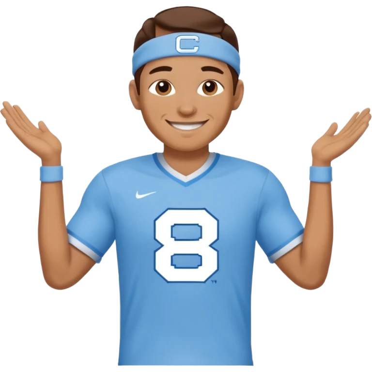 An image of a Tarheel emoji