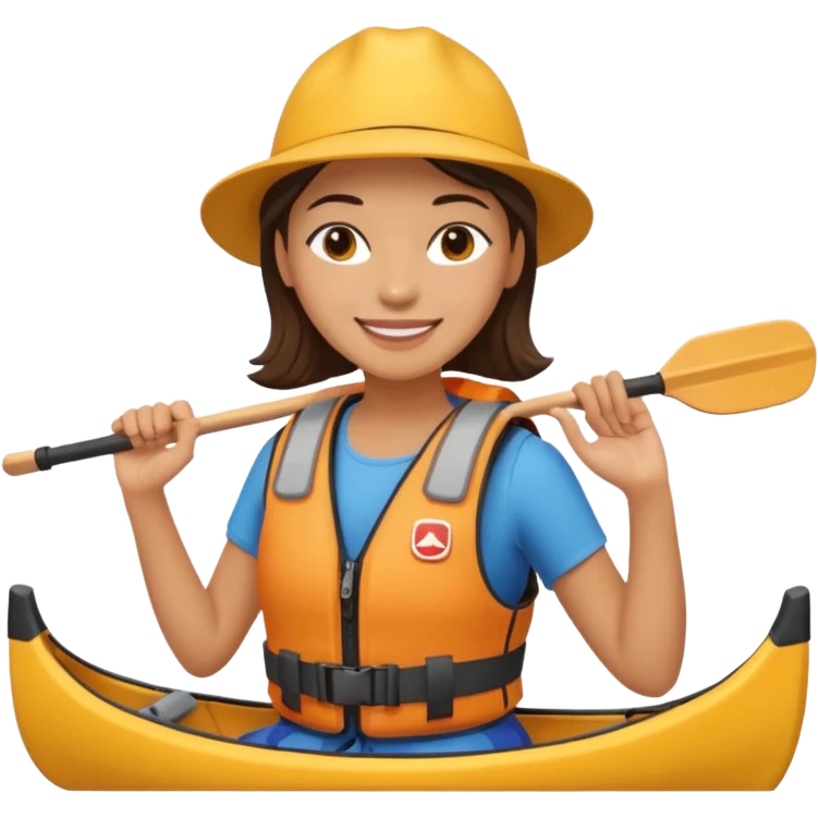 woman canoeist emoji