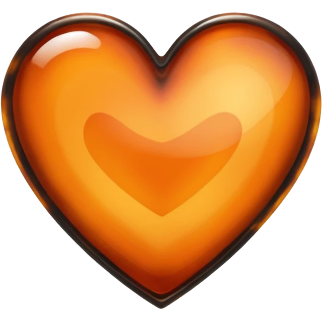 Tortoiseshell heart emoji