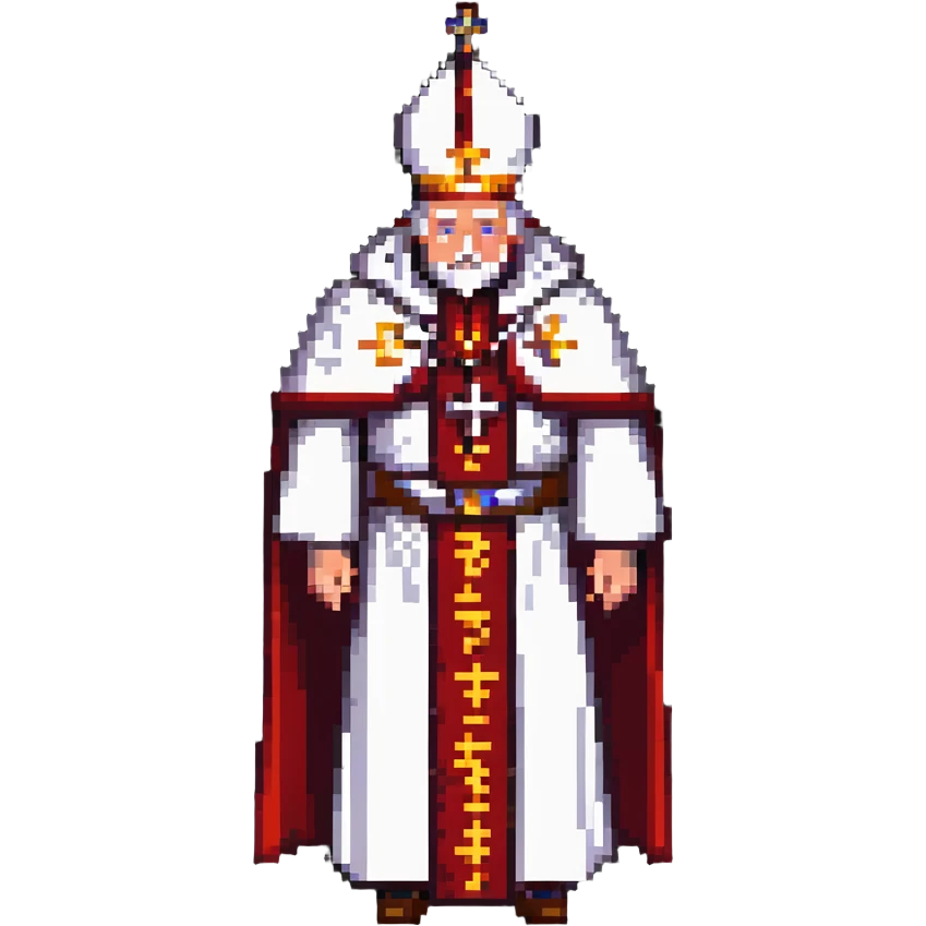 respectful representation of a pope's passing emoji