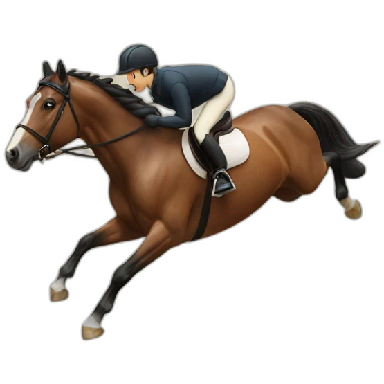 jumping horse emoji