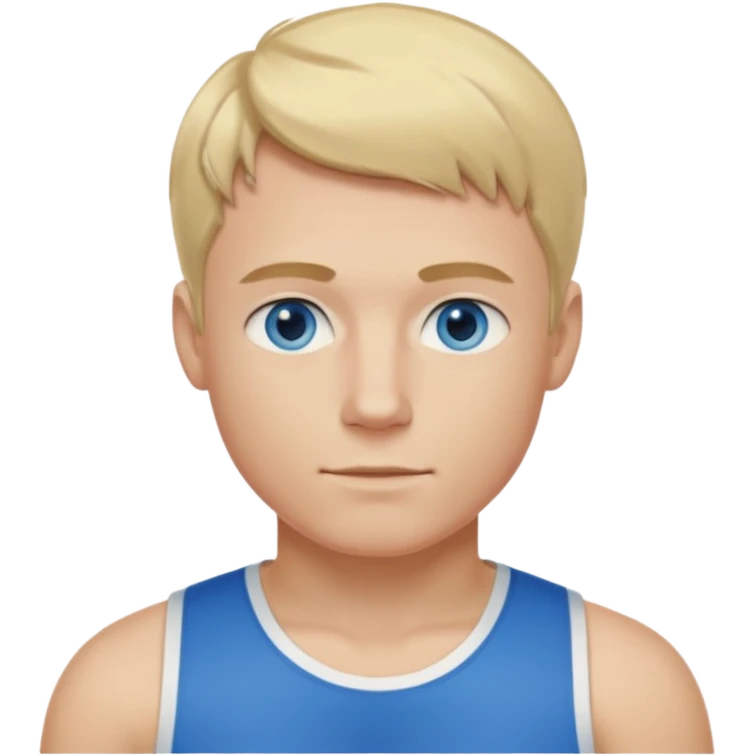 real human male short blond hair blue eyes 5ft 9 140lbs Italian emoji