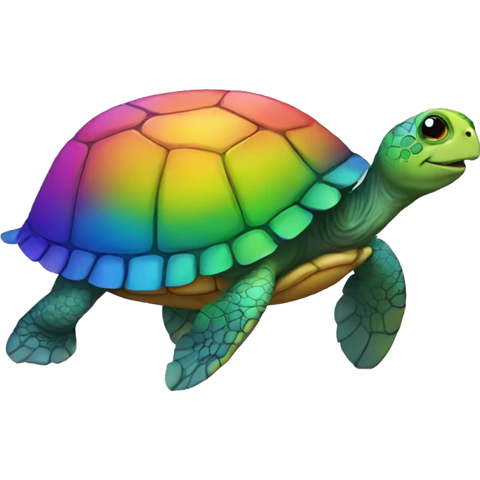 rainbow turtle emoji