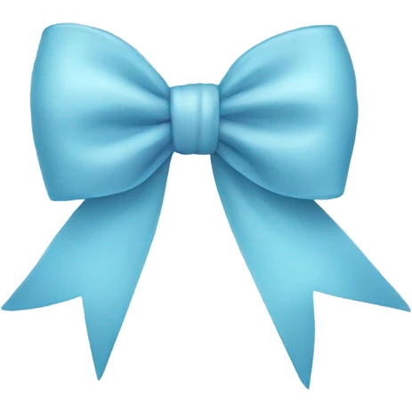Light blue bow emoji
