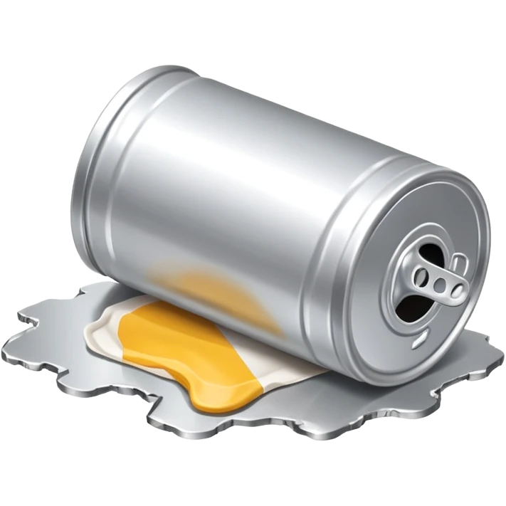 beer can lying on the ground emoji