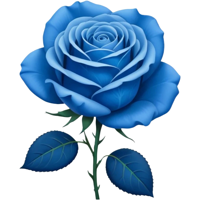 Rosa azul  emoji