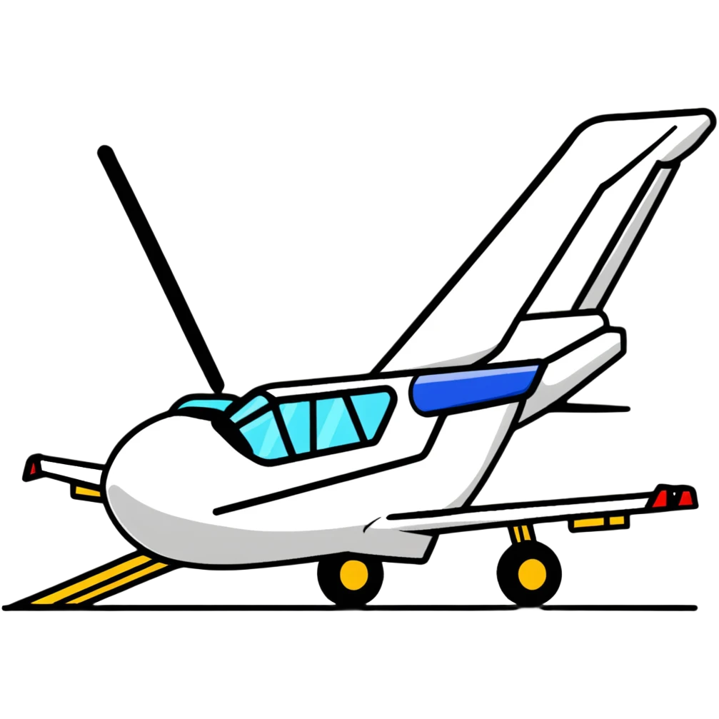 ramp agent with marshalling wands guiding aircraft emoji