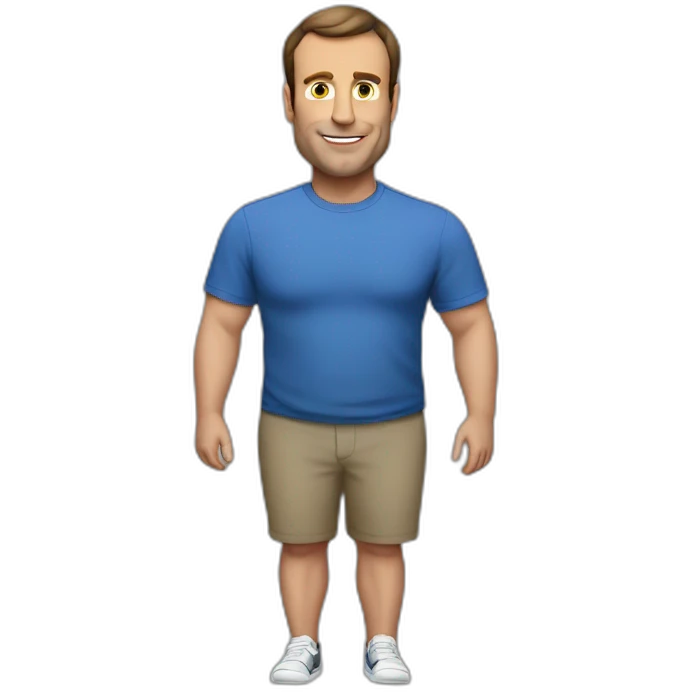 macron dad-bod emoji