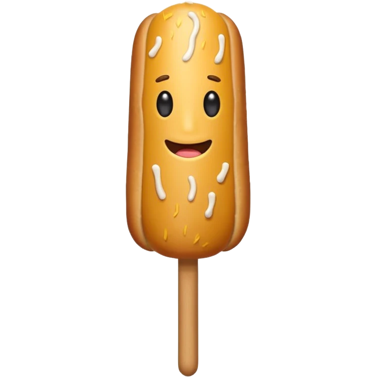 BLACK corndog emoji