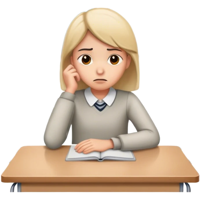 Bored of school emoji