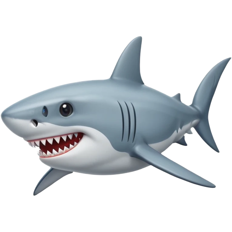 un requin style artoon emoji