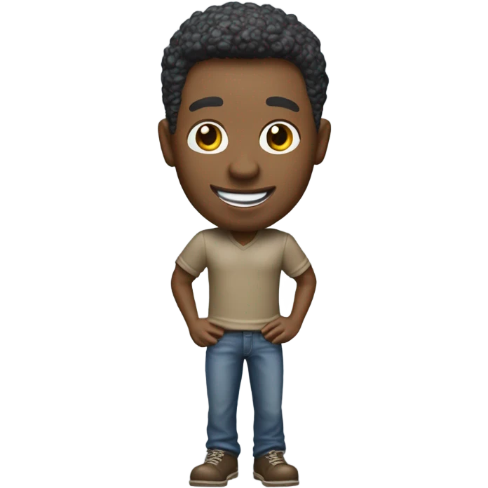 Man bobble head  emoji