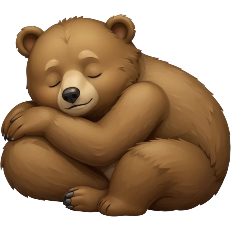 Gay bear sleeping emoji