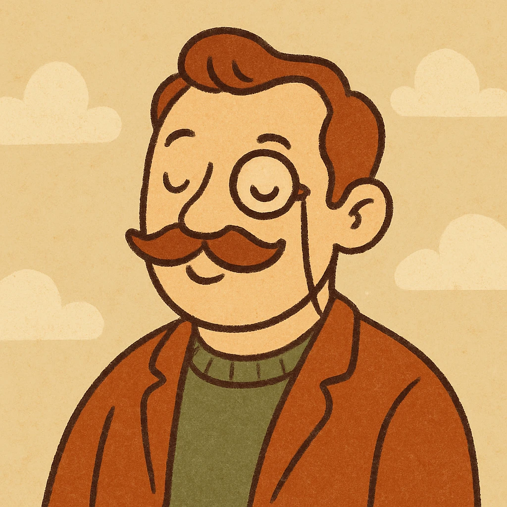 A man with a monocle emoji