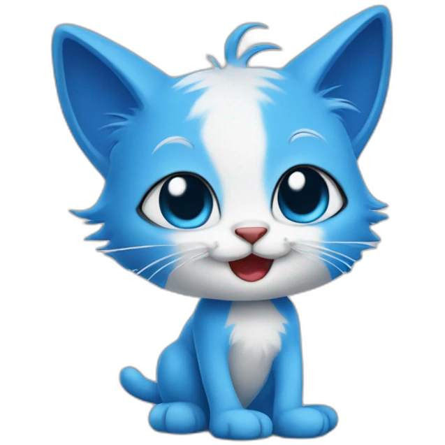 Smurf cat emoji