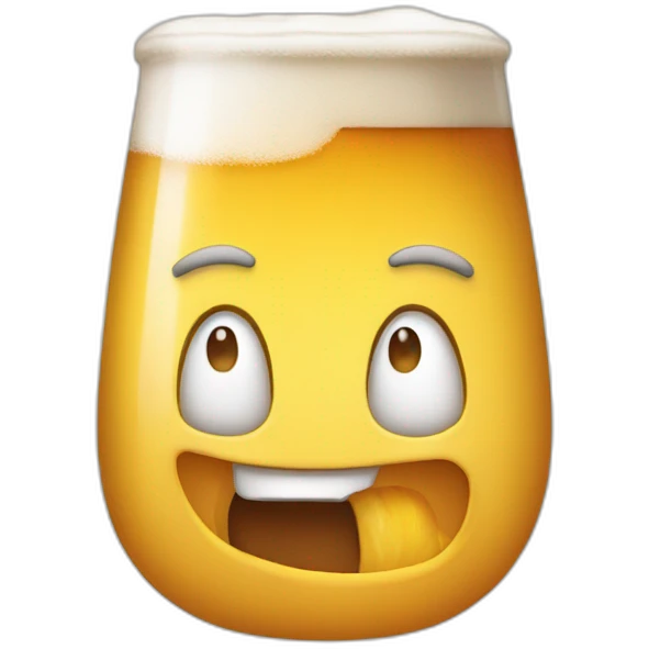 Une grouille qui fait boit de la bière  emoji